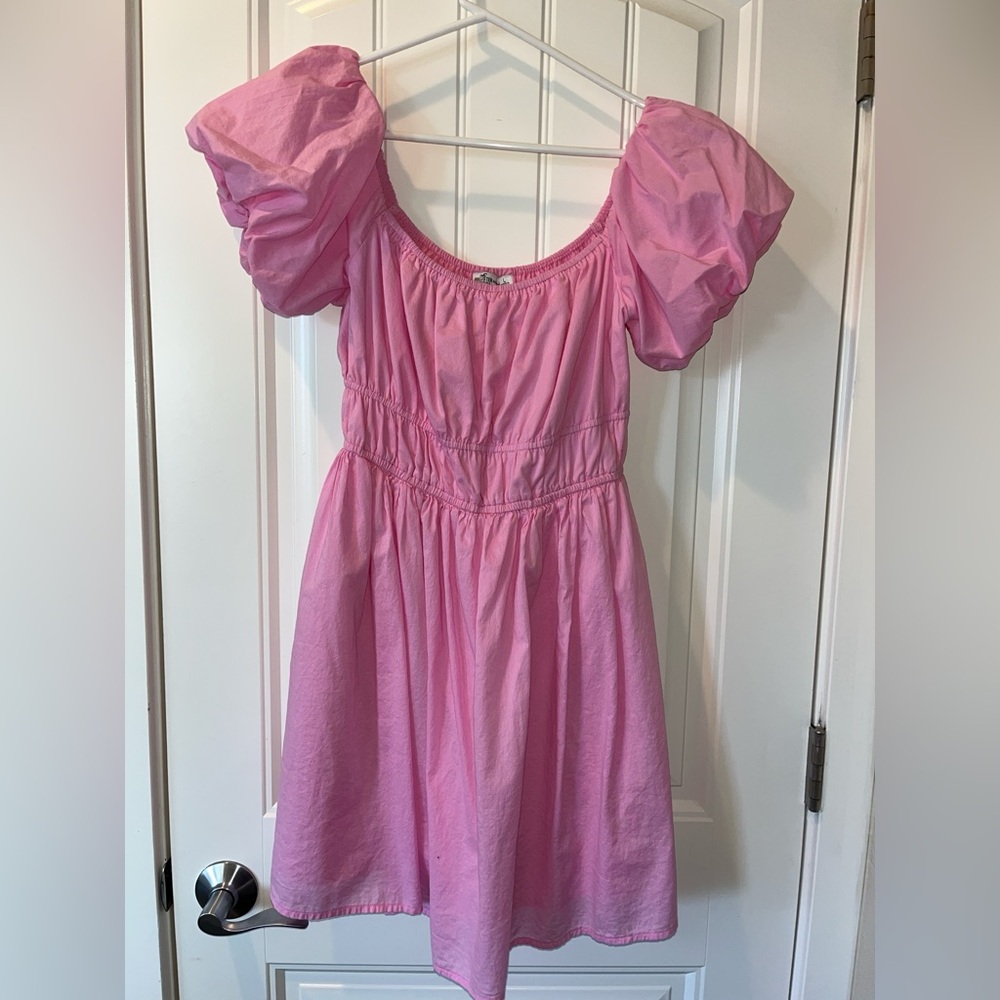 pink hollister romper dress